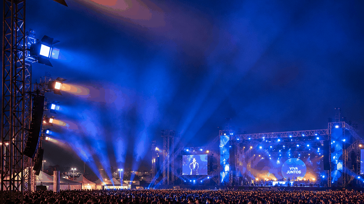 Palco iluminado